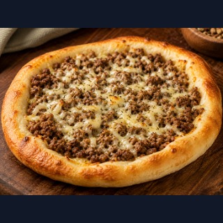 Carne com mussarela
