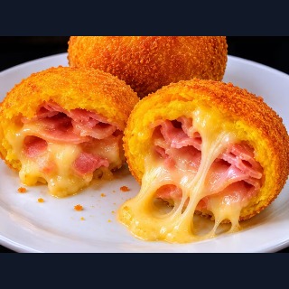 BOMBA DE PRESUNTO E QUEIJO