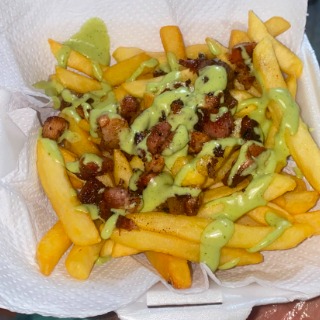 Porção 150g Batata frita+Bacon 